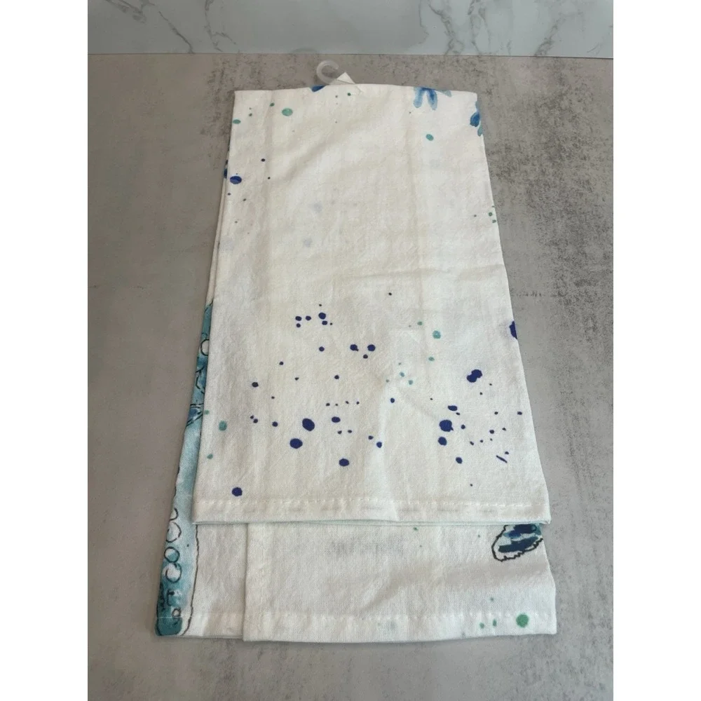 C And F Home Starfish Printed Flour Sack Kitchen Dish Towel Nwt